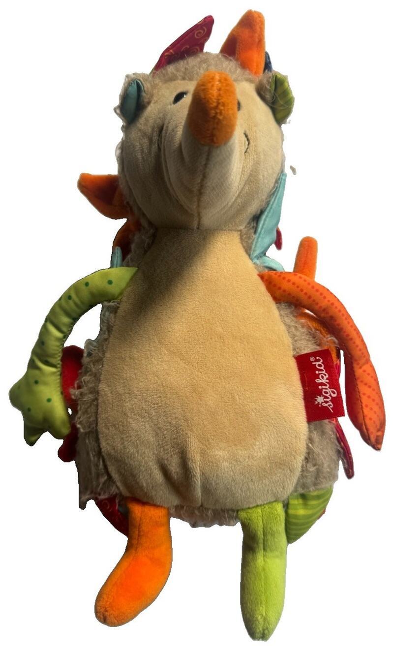 Sigikid Patchwork Hedgehog Plush Toy 38302 Stuffed Animal Multicolor